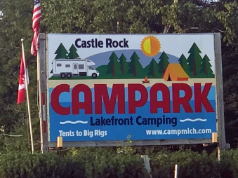Castle Rock Campground Sign